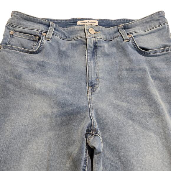 Tommy Bahama Leila Indigo Jeans Women's Mid-rise Slim Boyfriend Size 16 - Picture 2 of 9